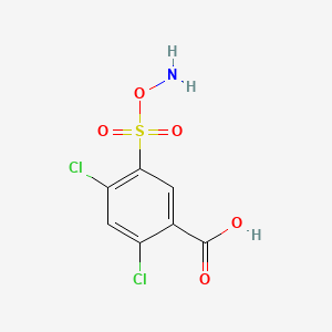 molecular formula C7H5Cl2NO5S B3028884 5-[(Aminooxy)sulfonyl]-2,4-dichlorobenzoic acid CAS No. 37318-49-3
