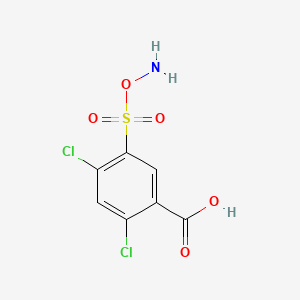5-[(Aminooxy)sulfonyl]-2,4-dichlorobenzoic acid