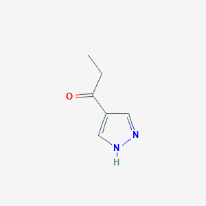molecular formula C6H8N2O B3028893 1-(1H-Pyrazol-4-yl)propan-1-one CAS No. 37687-19-7