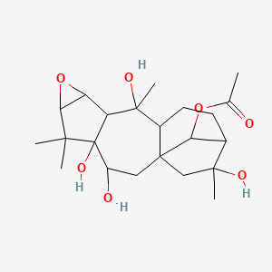 5,6,10,16-Tetrahydroxy-2,3-epoxygrayanotoxan-14-yl acetate