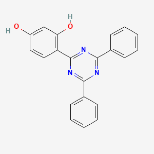 molecular formula C21H15N3O2 B3028902 4-(4,6-Diphenyl-1,3,5-triazin-2-yl)benzene-1,3-diol CAS No. 38369-95-8