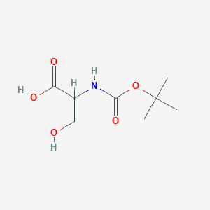molecular formula C8H15NO5 B3028906 2-((tert-Butoxycarbonyl)amino)-3-hydroxypropanoic acid CAS No. 3850-40-6