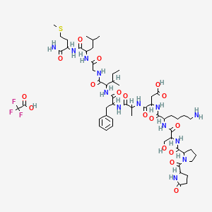 molecular formula C56H86F3N13O17S B3028927 Eledoisin perfluoroacetate CAS No. 39877-24-2