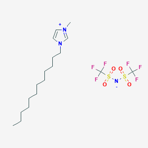 molecular formula C18H31F6N3O4S2 B3028934 1-Dodecyl-3-methylimidazolium bis(trifluoromethylsulfonyl)imide CAS No. 404001-48-5