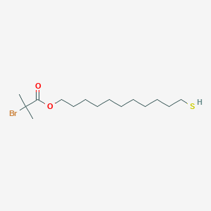 molecular formula C15H29BrO2S B3028936 11-巯基十一烷酸2-溴-2-甲基丙酯 CAS No. 404857-69-8