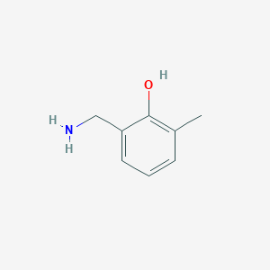 molecular formula C8H11NO B3028940 2-(氨甲基)-6-甲基苯酚 CAS No. 40680-69-1