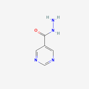 molecular formula C5H6N4O B3028944 Pyrimidine-5-carbohydrazide CAS No. 40929-42-8