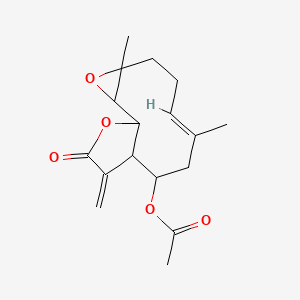 molecular formula C17H22O5 B3028947 Acetoxyparthenolide CAS No. 41059-80-7