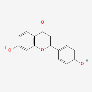 molecular formula C15H12O4 B3028956 4H-1-Benzopyran-4-one, 2,3-dihydro-7-hydroxy-2-(4-hydroxyphenyl)- CAS No. 41680-09-5