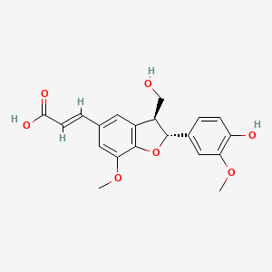 molecular formula C20H20O7 B3028977 Glycosmisic Acid CAS No. 443908-19-8