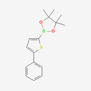 4,4,5,5-Tetramethyl-2-(5-phenylthiophen-2-yl)-1,3,2-dioxaborolane