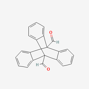 molecular formula C22H14O2 B3028996 Triptycene-9,10-dicarboxaldehyde CAS No. 467429-73-8