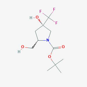 (2S,4S)-tert-Butyl 4-hydroxy-2-(hydroxymethyl)-4-(trifluoromethyl)pyrrolidine-1-carboxylate