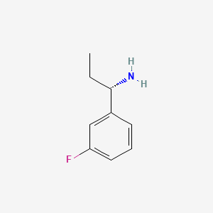 molecular formula C9H12FN B3029002 (S)-1-(3-Fluorophenyl)propan-1-amine CAS No. 473732-89-7