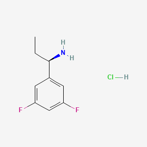 molecular formula C9H12ClF2N B3029003 (R)-1-(3,5-Difluorophenyl)propan-1-amine hydrochloride CAS No. 473733-16-3