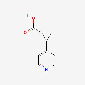 2-(Pyridin-4-yl)cyclopropane-1-carboxylic acid