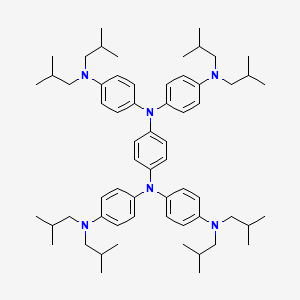 molecular formula C62H92N6 B3029022 N1,N1'-(1,4-Phenylene)bis(N1-(4-(diisobutylamino)phenyl)-N4,N4-diisobutylbenzene-1,4-diamine) CAS No. 485831-34-3