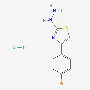 molecular formula C9H9BrClN3S B3029024 4-(4-Bromophenyl)-2-hydrazinylthiazole hydrochloride CAS No. 4871-23-2