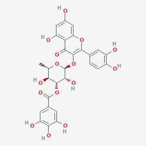 [(2S,3R,4R,5S,6S)-2-[2-(3,4-dihydroxyphenyl)-5,7-dihydroxy-4-oxochromen-3-yl]oxy-3,5-dihydroxy-6-methyloxan-4-yl] 3,4,5-trihydroxybenzoate