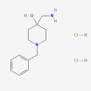 molecular formula C13H22Cl2N2O B3029052 4-(Aminomethyl)-1-benzylpiperidin-4-ol dihydrochloride CAS No. 5053-13-4