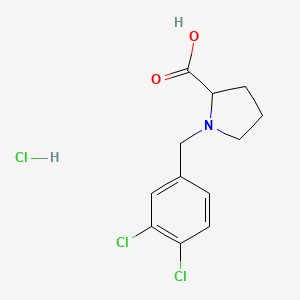 1-(3,4-Dichlorobenzyl)pyrrolidine-2-carboxylic acid hydrochloride