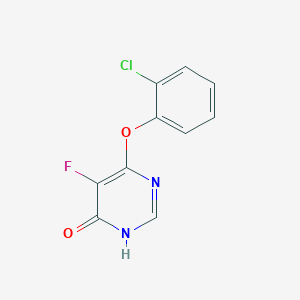 molecular formula C10H6ClFN2O2 B3029078 6-(2-氯苯氧基)-5-氟嘧啶-4(1H)-酮 CAS No. 519002-09-6