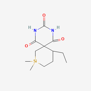 2,4-Diaza-8,8-dimethyl-11-ethyl-8-silaspiro(5.5)undecane-1,3,5-trione