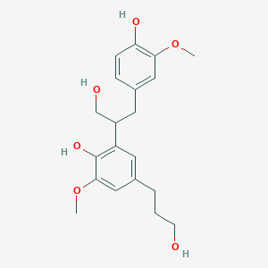 2-[1-Hydroxy-3-(4-hydroxy-3-methoxyphenyl)propan-2-yl]-4-(3-hydroxypropyl)-6-methoxyphenol