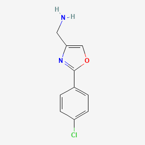 (2-(4-Chlorophenyl)oxazol-4-YL)methanamine