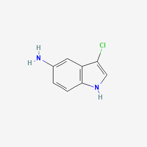 molecular formula C8H7ClN2 B3029100 3-Chloro-1H-indol-5-amine CAS No. 525590-26-5
