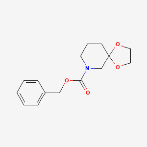 molecular formula C15H19NO4 B3029104 Benzyl 1,4-dioxa-7-azaspiro[4.5]decane-7-carboxylate CAS No. 528594-63-0