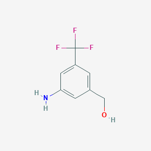 molecular formula C8H8F3NO B3029125 (3-Amino-5-(trifluoromethyl)phenyl)methanol CAS No. 537039-44-4