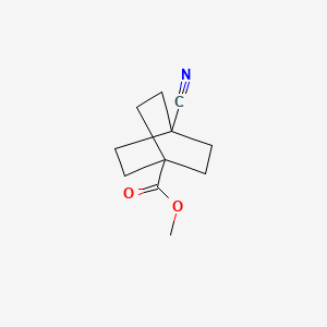 molecular formula C11H15NO2 B3029132 Methyl 4-cyanobicyclo[2.2.2]octane-1-carboxylate CAS No. 54202-05-0