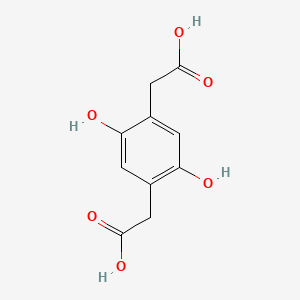 molecular formula C10H10O6 B3029139 2,5-Dihydroxy-1,4-benzenediacetic acid CAS No. 5488-16-4