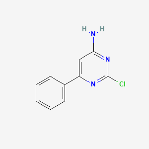 molecular formula C10H8ClN3 B3029141 2-Chloro-6-phenylpyrimidin-4-amine CAS No. 54994-35-3