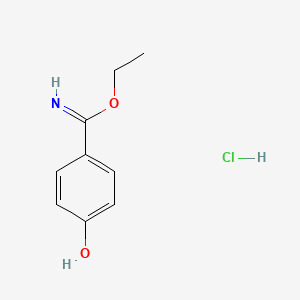 molecular formula C9H12ClNO2 B3029142 Ethyl 4-hydroxybenzimidate hydrochloride CAS No. 54998-28-6