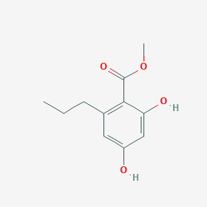 molecular formula C11H14O4 B3029148 Methyl 2,4-dihydroxy-6-propylbenzoate CAS No. 55382-52-0