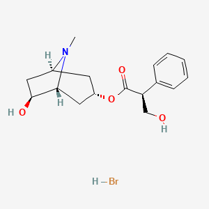 molecular formula C17H24BrNO4 B3029149 Anisodamine hydrobromide CAS No. 55449-49-5