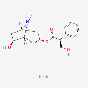 molecular formula C17H24BrNO4 B3029149 Anisodamine (hydrobromide) CAS No. 55449-49-5