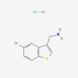 (5-Bromobenzo[b]thiophen-3-yl)methanamine hydrochloride