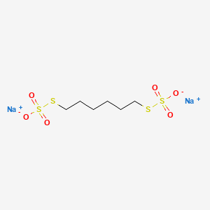 molecular formula C6H12Na2O6S4 B3029189 Sodium hexamethylene-1,6-bisthiosulfatedihydrate CAS No. 5719-73-3
