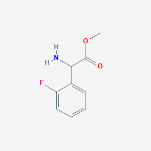 molecular formula C9H10FNO2 B3029195 Methyl 2-amino-2-(2-fluorophenyl)acetate CAS No. 573701-88-9