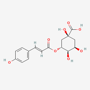 molecular formula C16H18O8 B3029197 5-O-(E)-p-Coumaroylquinic acid CAS No. 5746-55-4