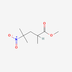 molecular formula C8H15NO4 B3029201 Methyl 2,4-dimethyl-4-nitropentanoate CAS No. 5762-40-3