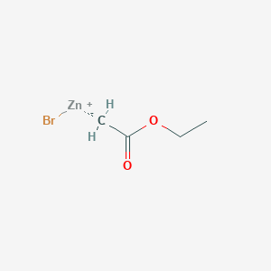 molecular formula C4H7BrO2Zn B3029202 EthoxycarbonylMethylzinc broMide CAS No. 5764-82-9