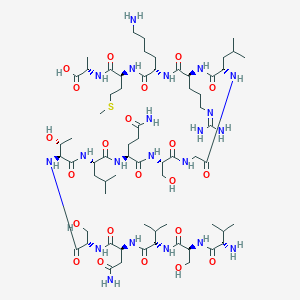 molecular formula C66H119N21O22S B3029217 SARS Protease Substrate CAS No. 587886-51-9