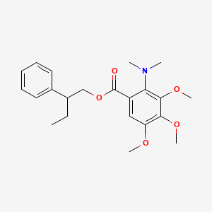 molecular formula C22H29NO5 B3029218 2-Phenylbutyl 2-(dimethylamino)-3,4,5-trimethoxybenzoate CAS No. 58997-88-9