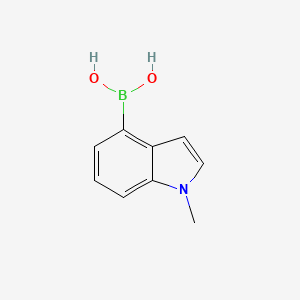 molecular formula C9H10BNO2 B3029219 (1-Methyl-1H-indol-4-yl)boronic acid CAS No. 590417-56-4