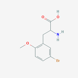 molecular formula C10H12BrNO3 B3029251 DL-5-Bromo-2-methoxyphenylalanine CAS No. 603105-64-2