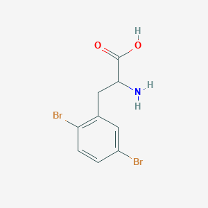 molecular formula C9H9Br2NO2 B3029258 2,5-Dibromo-DL-phenylalanine CAS No. 603106-45-2
